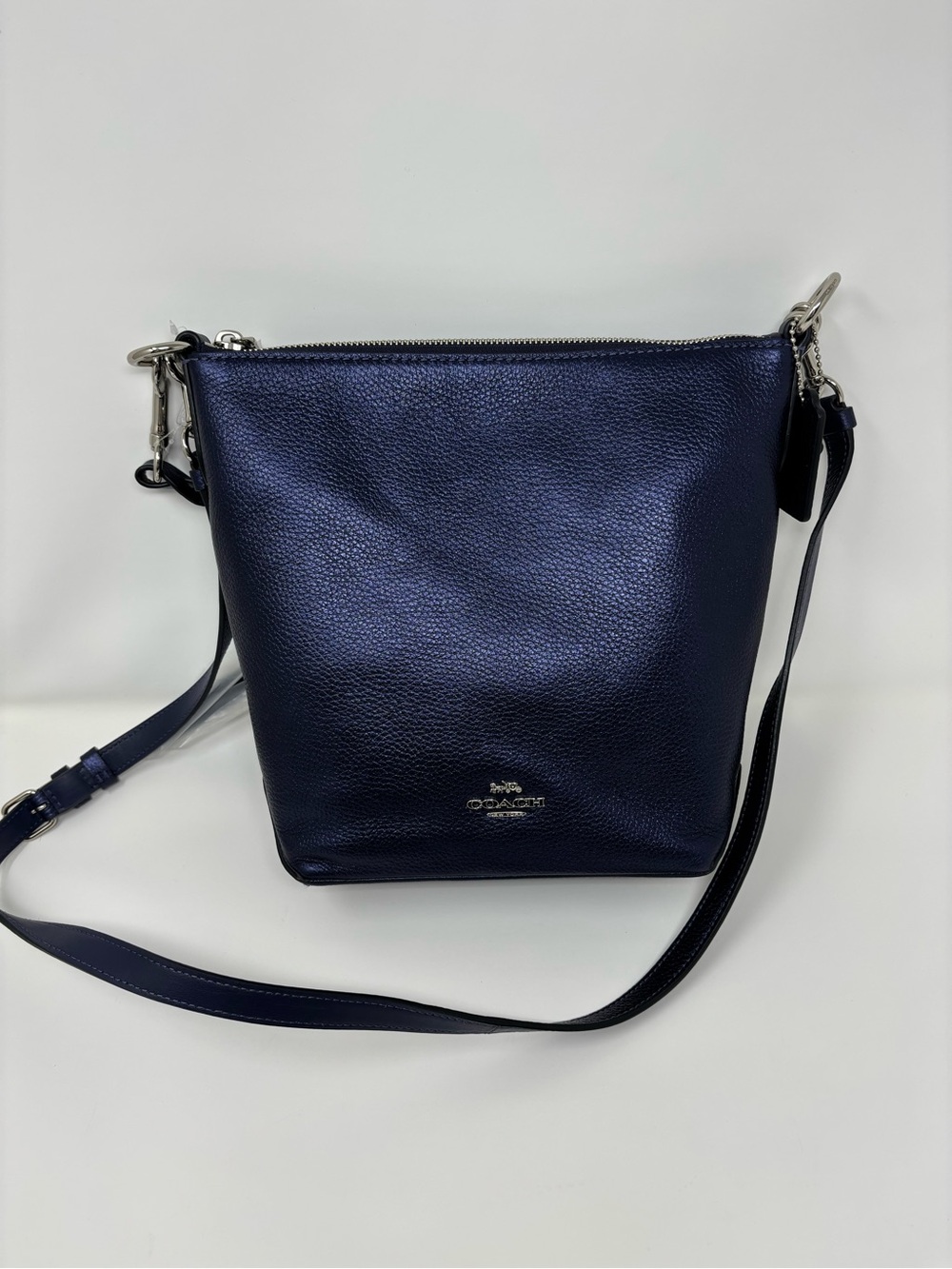 Coach Navy Blue Leather Crossbody Bag